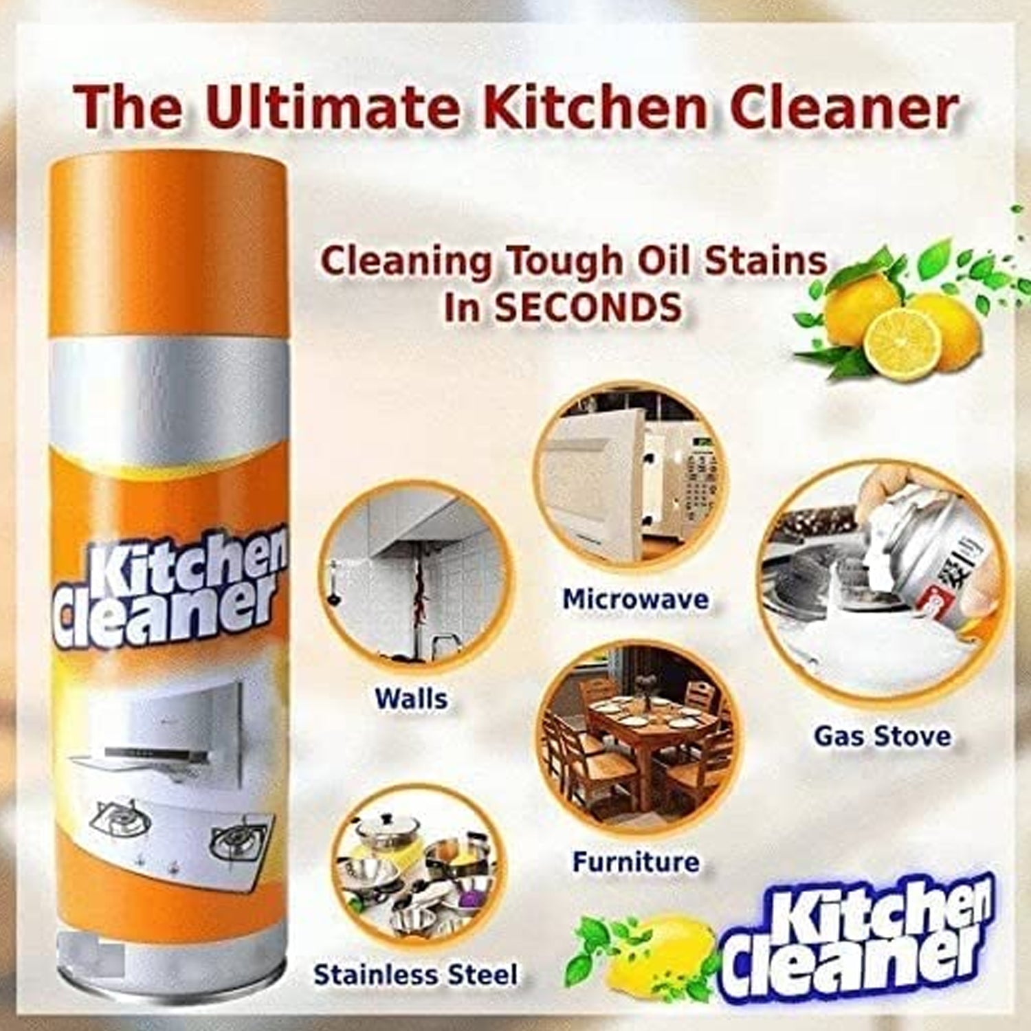 Multipurpose Bubble Foam Cleaner Kitchen Cleaner Spray Oil & Grease Stain Remover Chimney Cleaner Spray Bubble Cleaner All Purpose Foam Degreaser Spray (500 Ml) Multipurpose Bubble Foam Cleaner Kitchen Cleaner Spray Oil & Grease Stain Remover Chimney Cleaner Spray Bubble Cleaner All Purpose Foam Degreaser Spray (500 Ml)